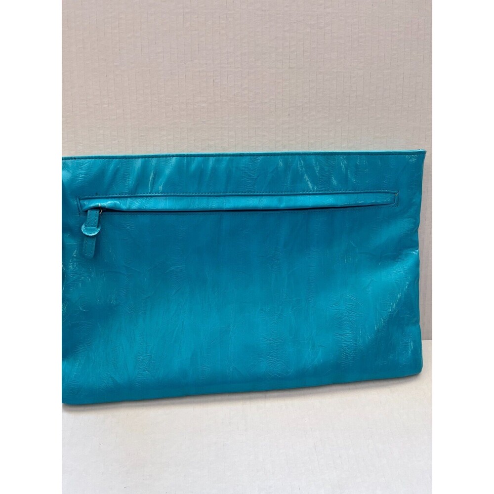 Lulu Townsend Women's Clutch Teal Faux Leather